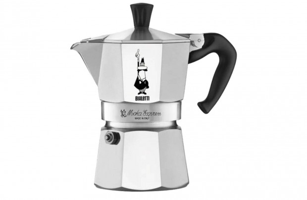 Bialetti Moka Express 1 szemlyes kotyogs kvfz, j, 1 v garancia