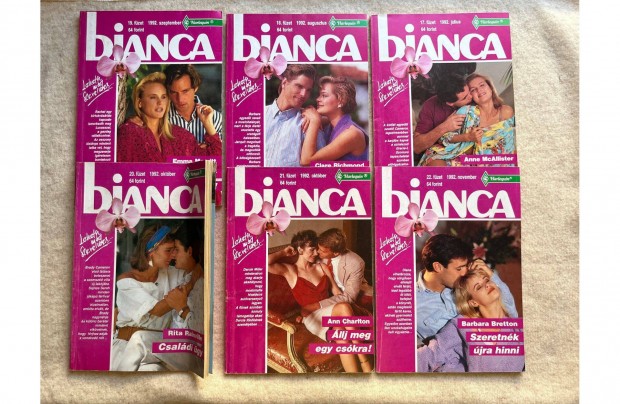 Bianca romantikus regnyek 6 db