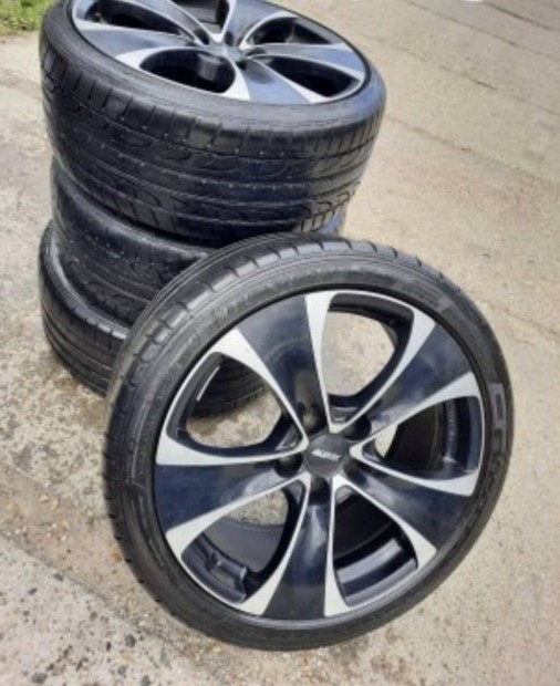 Bicolor 19" 5x112 Alufelni Szett Dunlop Gumikkal !