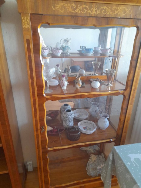 Bidermeier vitrines szekrny