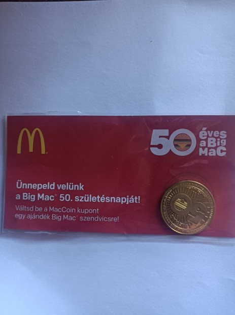 Big Mac 50 éves emlékérme