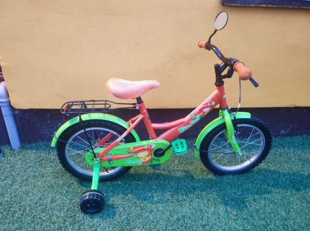 Bike & Fruit narancssrga zld 16" gyerekbicikli tanulbicikli elad