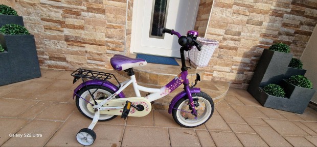 Bikestar 12-es lila fehr kislny kerkpr 