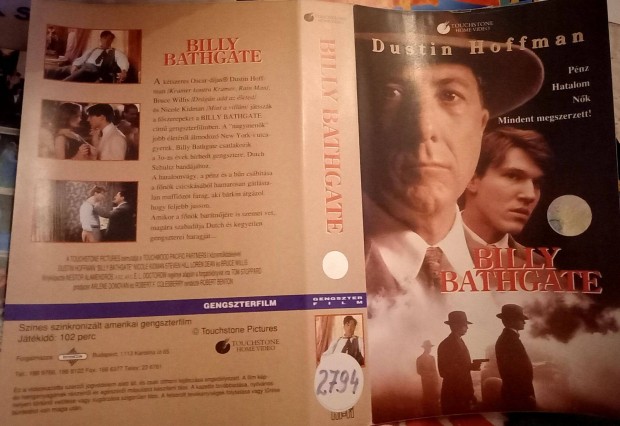 Billy Bathgate - krimi VHS - Dustin Hoffman