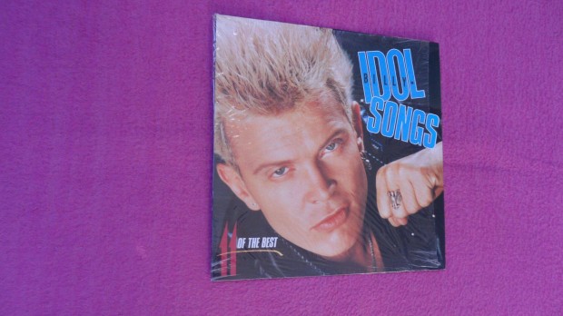 Billy Idol Dalok 11 legjobb bakelit, mg "celofnos" LP 1983 Rock Punk