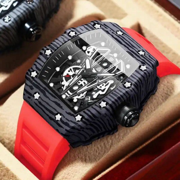 Binbond - Richard Mille homage karra, szrke tok, bord szilikon szj