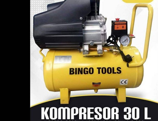 Bingo Tools 30L Lg Olajos Kompresszor j!!!