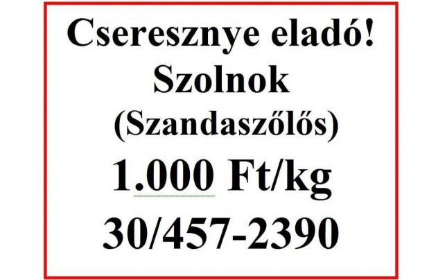Bio cseresznye eladó