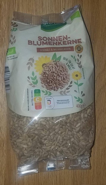 Bio napraforg mag, 400 g Szuper egszsges! Csrzatni is!