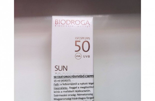 Biodroga SUN 50 SPF - 50 faktoros fnyvd cseppek Bontatlan