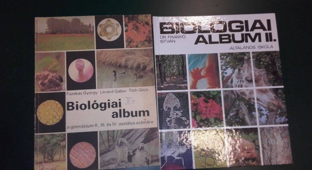 Biológiai album, biológia könyv, középiskola és általános iskola
