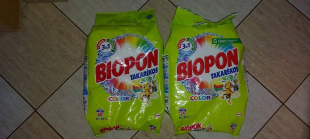 Biopon 7,7 kg szines mospor 2 csomag