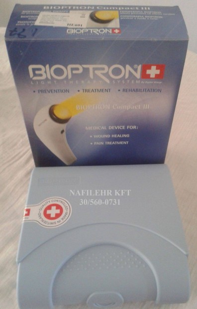 Bioptron Compact kzilmpa j tpus 5 v garancia, szmla, tartozkok