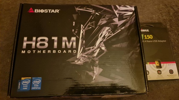 Biostar H81MHV3 3.0 Intel 1150 DDR3 Új Alaplap + Wifi