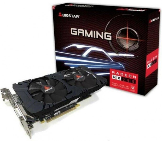 Biostar Radeon RX 580 8GB Gddr5 Gaming Videkrtya