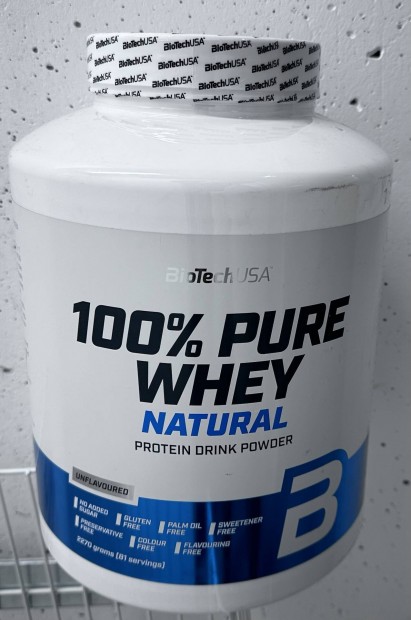 Biotechusa 100% Pure Whey Natural, bontatlan csomagols