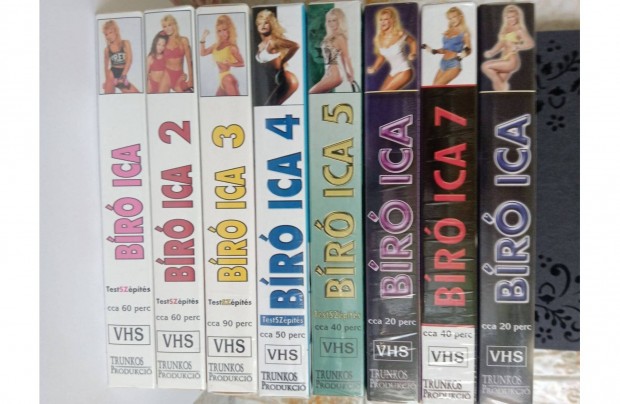 Br Ica: VHS kazettk 8 db (bontatlan)