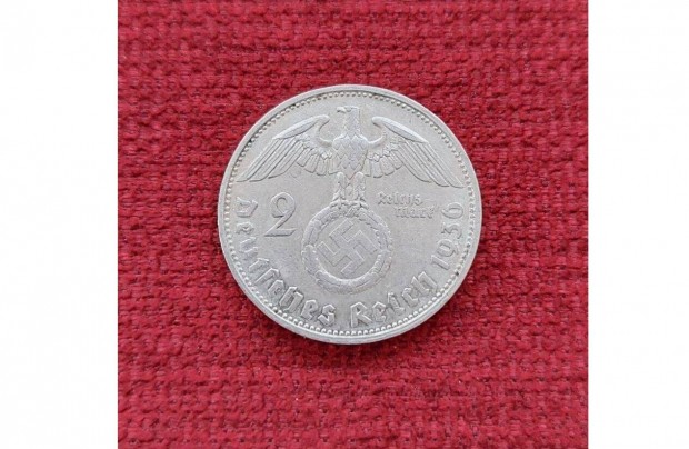 Birodalmi ezst 2 mrka - 1936 G (Ritka)