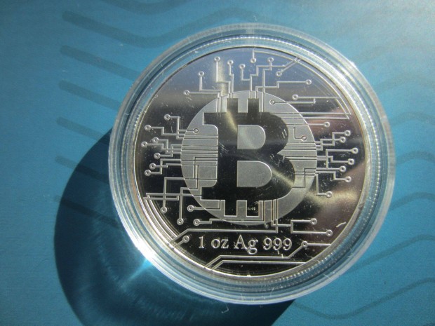 Bitcoin 2022 1 uncia ezst rme Csd 0.999ag 31.1g