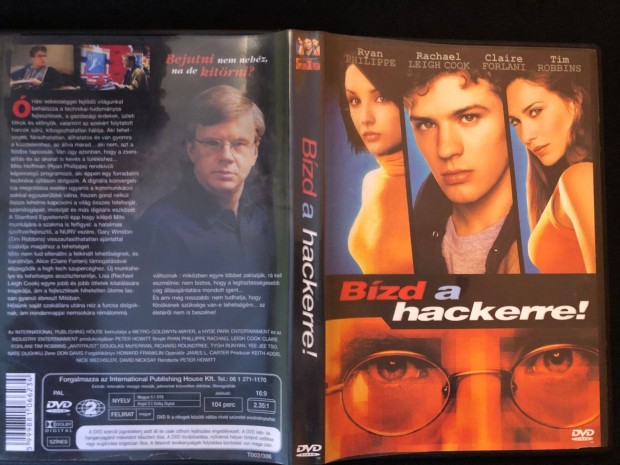 Bzd a hackerre (karcmentes, Ryan Philippe, Tim Robbins) DVD