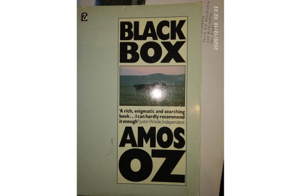 Black Box Amos Oz Bolti j,Olvasatlan