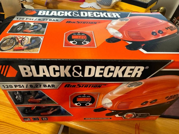 Black&Decker ASI200-Xj auts kompresszor - Mg 1,5 v Alza bolti gari!