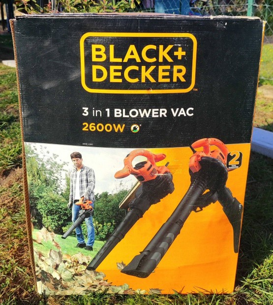 Black+Decker garanciás lombszívó, fújó ás aprító