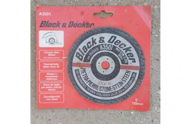 Black&Decker kvg korong, 12,5 cm tmrj, j