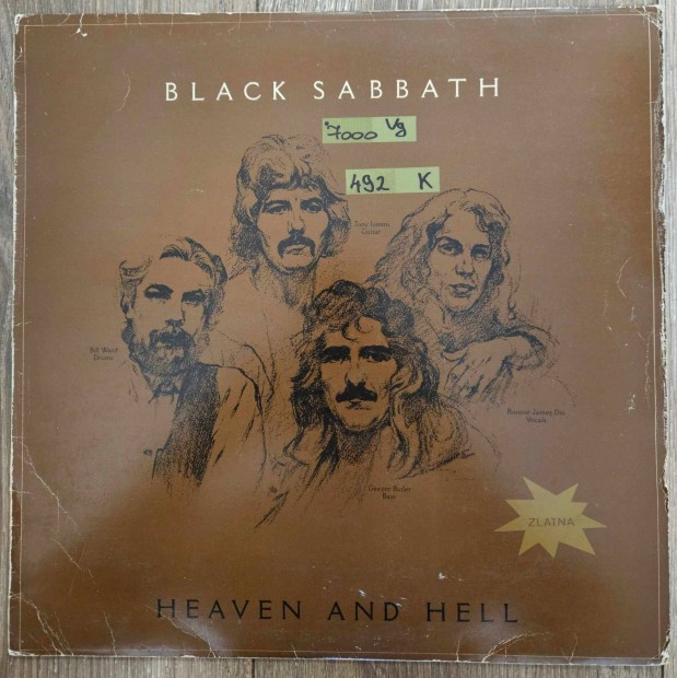 Black Sabbath Heaven And Hell bakelit lemez, hanglemez LP (492)