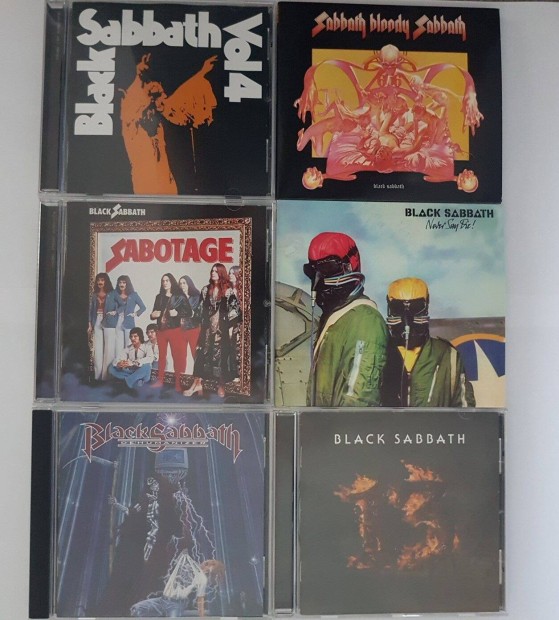 Black Sabbath Vlogats ( 1972-2013 ) 6db Cd