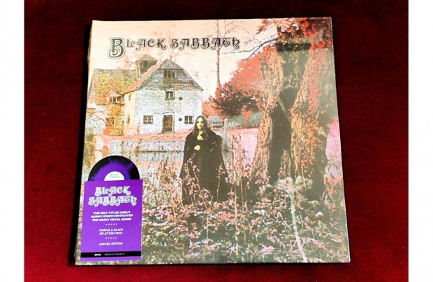 Black Sabbath - Black Sabbath LP Purple & Black Splatter