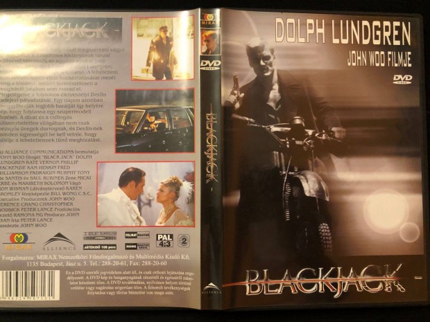 Blackjack DVD (karcmentes, ritkasg, John Woo, Dolph Lundgren)