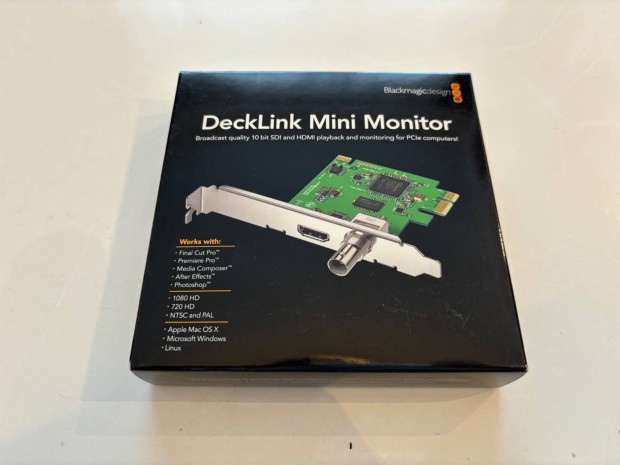 Blackmagic Design Decklink Mini Monitor Pcie (Dobozos)