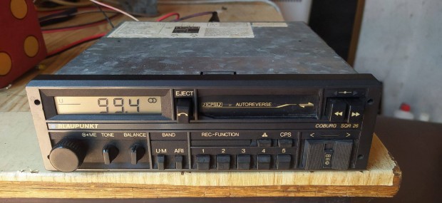 Blaupunkt Coburg SQR 26 autórádió - oldtimer autókba