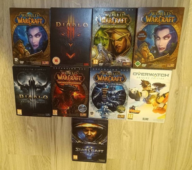 Blizzard: warcraft, diablo, starcraft, overwatch jtkok ron alul 