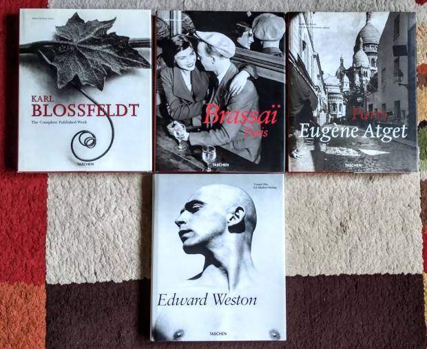 Blossfeldt, Brassai, Atget, Weston fotalbum fnykpalbum Taschen