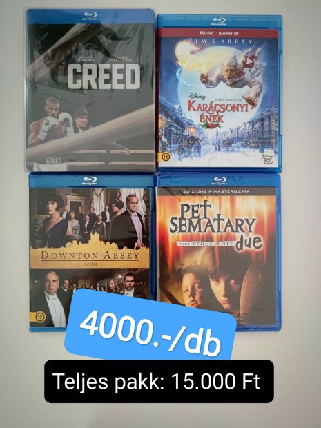 Blu-ray Creed Steelbook Karcsonyi nek Downton Kedvencek temetje