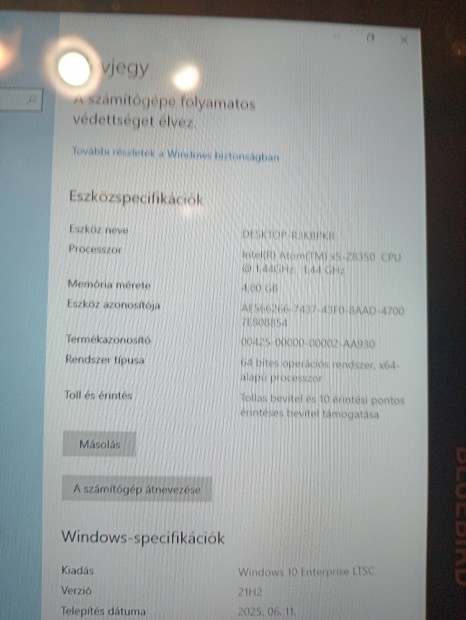 Bluebird tablet Win LTSC