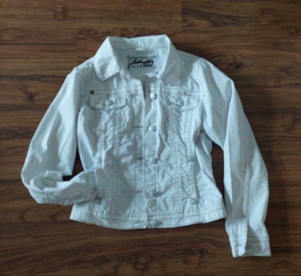 Bluefire Jeans fehér farmerkabát M