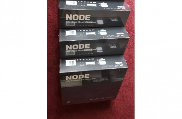 Bluesound node N130 streamer fekete sznben, dobozban