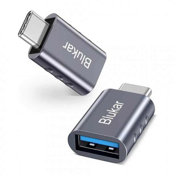 Blukar USB C - USB 3.0 Adapter - OTG Funkcival s Thunderbolt 3 Komp