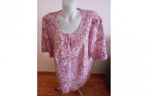 Blúz rózsaszin, elegáns, 4XL-es, újszerű