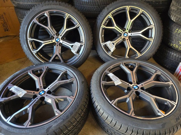 Bmw 21 alufelni 0km 5x112 felni g05 x5 g06 x6 új pirelli téli gumi