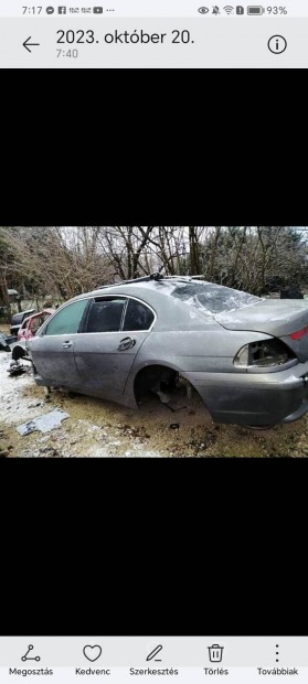 Bmw 730d e65 3.0d bontott alkatrszei 