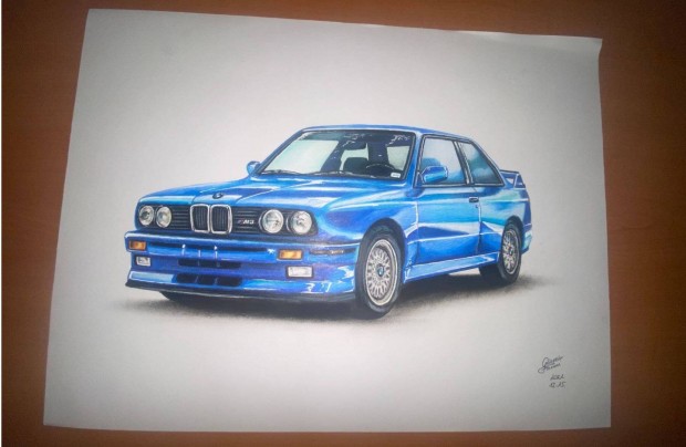 Bmw E30 rajz A3 Mret