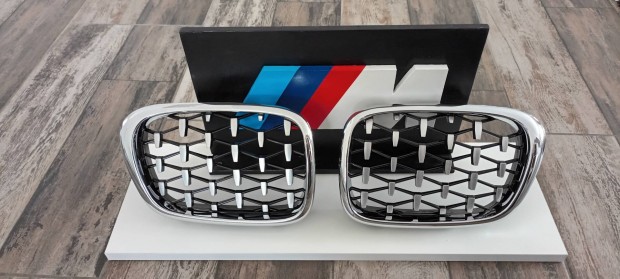 Bmw E39 króm gyémánt mintás hűtőrács Új