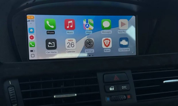 Bmw E60 E61 E90 E91 E92 E93 carplay android auto waze nagy kijelző