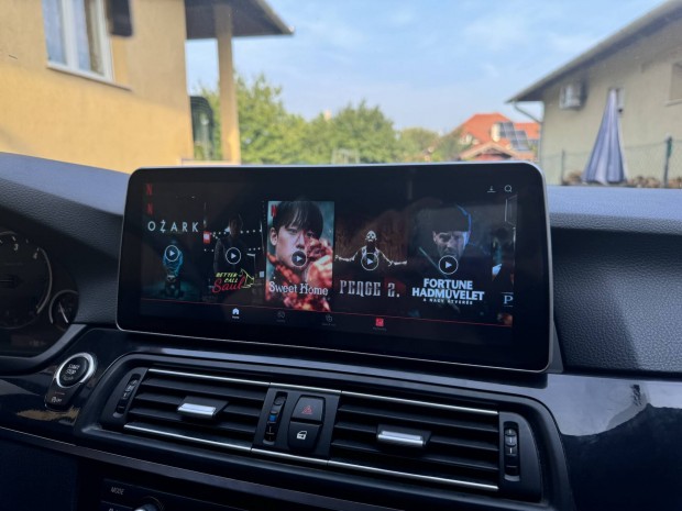 Bmw F10 F11 Carplay Netflix Android auto waze nagy kijelz 