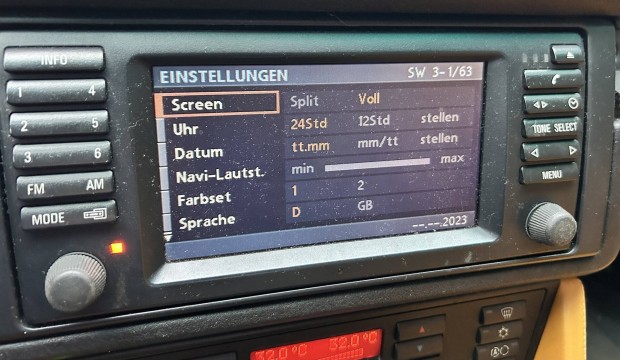 Bmw e39 16:9 navi kijelz