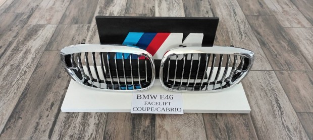 Bmw e46 facelift coupe/cabrio króm hűtőrács Új